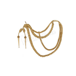 Customized Color High Quality 100% Metallic Yarn Coated Twisted Luxury Decorative Cord Uniform <b>Accessories</b> Aiguillette Style - Product Image 2