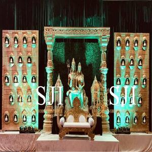 Marco de Madera para Fondo de Boda Asiática con Diseño Islámico - Product Image 4