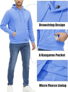 เสื้อฮู้ดซิปผู้ชาย แขนยาว สไตล์ลำลอง แฟชั่น คุณภาพดี ผ้าฟลีซเรียบ ทรงโอเวอร์ไซส์  ผ้าฝ้าย/ใยไผ่  รับสั่งทำ - Product Image 4