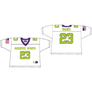 Jersey de fútbol americano de calidad premium para verano, diseño de malla de ajuste cuadrado, pantalones cortos transpirables antibacterianos de secado rápido, novedad - Product Image 1