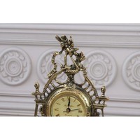 Horloge de table vintage décor de bureau style laiton antique entièrement artisanal cadeaux de pendaison de crémaillère qualité fantastique