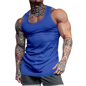 High Quality Men's Sleeveless Athletic Shirts Custom <b>Running</b> <b>Singlet</b> Sublimation High Tank Tops Knitted Men's Athletic Wear - Product Image 3