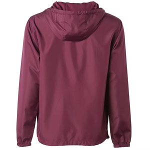 Men's <b>Lightweight</b> Canvas Windbreaker <b>Jacket</b> for Outdoor Sports Water & Windproof Hoodie with Custom Logo for <b>Running</b> & Hiking - Product Image 2