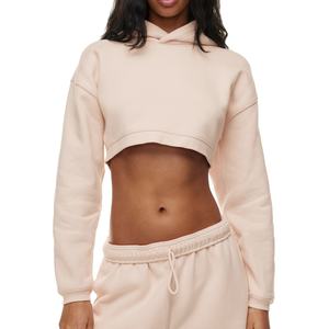 2025 diseñador de marca de gama alta cuello alto Top recortado moda Puff estampado mujeres sudaderas con capucha mujer Sudadera Mujer - Product Image 1