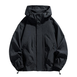 Gran oferta, chaqueta con capucha para exteriores personalizada para hombre, cortavientos impermeable para senderismo, ropa deportiva transpirable para montañismo, Camping - Product Image 1