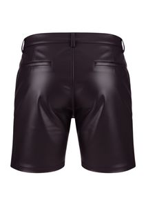 <b>Mens</b> <b>Black</b> Genuine Leather <b>Shorts</b> with Closure Button OEM and Wholesale Supply - Product Image 5