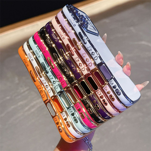 Étui de téléphone Lichicase multicolores en option, cadre texturé ondulé électro-plaqué pour Samsung A24 A25 A34 A35 A54 A55, <span class=keywords><strong>coque</strong></span> de protection - Product Image 3