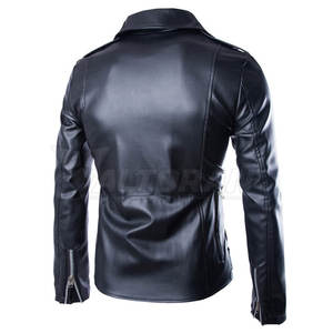 Chaqueta de Cuero para Hombre, Largo Regular, Chaqueta de Cuero para Hombre, Uso Formal e Informal, Chaqueta de Cuero para Hombre, Estilo Casual Elegante - Product Image 2