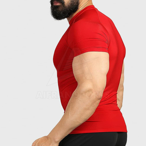 Diseño personalizado Gimnasio Correr Camisas de compresión para los hombres de manga corta de los hombres de buena calidad Camisas de compresión - Product Image 6