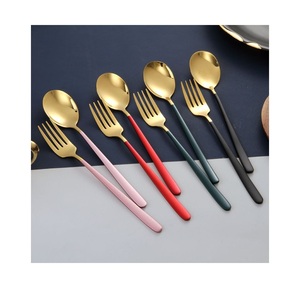 ชุดเครื่องใช้บนโต๊ะอาหารสเตนเลสสตีลทนทานสุดหรูสำหรับ5ชิ้นพร้อมการตกแต่งที่สวยงามใช้ในงานปาร์ตี้ - Product Image 6