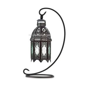 Stainless Steel Metal With Glass Square Shape Bronze Finished <b>Candle</b> Lantern <b>Wall</b> Hanging Home <b>Lighting</b> Decoration Lantern - Product Image 4