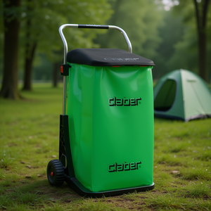 Carrito de Transporte Claber Eco 8934 con Soporte para Bolsas de Basura de 110 Litros, Carrito de Camping Ecológico - Product Image 3