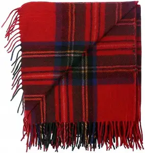 Couvertures en laine Stewart Royal Tartan nouveau design disponibles en 100% laine et 70% laine recyclées en tailles Throw TWIN Queen par Avior