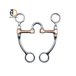 High Quality Stainless Steel Horse Bits Double Ring <b>Equestrian</b> Riding Bits - Product Image 1