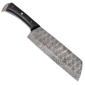 ดามัสกัส Chopper Cleaver มีดดามัสกัสเหล็กเปล่าใบมีดครัวทุกวันตัดการใช้งานทนทานเครื่องมือห้องครัวเหล็กคาร์บอน G10 - Product Image 1
