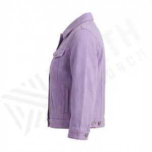 Veste en jean confortable en vente en ligne, meilleur prix, veste en denim unie pour femmes, vêtement de mode élégant, streetwear de haute qualité, haut - Product Image 3
