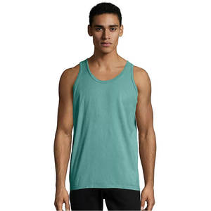 Camisetas sin mangas de verano para hombre, camiseta sin mangas con cuello redondo de Color sólido, camisetas sin mangas informales transpirables con estilo para hombre - Product Image 5