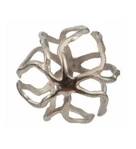 Sculpture décorative en métal moderne pour la maison Offre Spéciale finition argentée Sculpture abstraite antirouille pour la maison hôtel restaurant et événements - Product Image 2