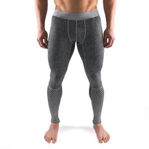Leggings de Compresión Personalizables para Hombre, Color Sólido, Secado Rápido, Transpirables, Spandex/Poliéster, Cintura Elástica Alta, Largo Completo - Product Image 5