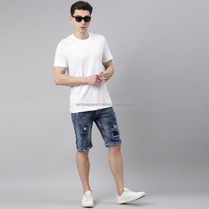 Nardon กางเกงขาสั้นผ้ายีนส์แบบวินเทจของผู้ชายทรงหลวมผ้าโพลีเอสเตอร์แบบ100% สีทึบเป็นมิตรกับสิ่งแวดล้อมแห้งเร็วลำลอง - Product Image 6