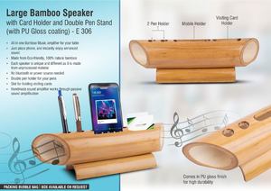Wholesale Price Wooden Bamboo Speaker Pen and <b>Phone</b> Stand Holder <b>Desk</b> Table Bamboo Tumbler Bamboo Music Amplifier - Product Image 3