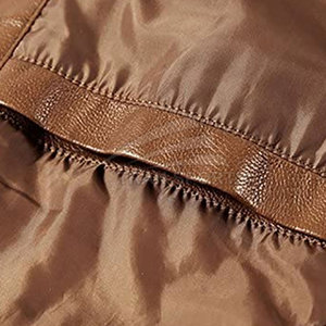 แจ็กเก็ตหนังแกะสำหรับผู้ชายหนังแท้กันน้ำใส่กลับด้านได้สำหรับฤดูใบไม้ร่วงและฤดูหนาว - Product Image 6