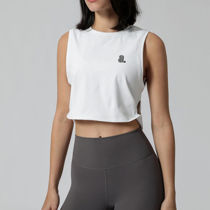 Débardeur de sport pour femme, coupe ajustée, dos nageur, respirant, vêtements de fitness décontractés - Product Image 1