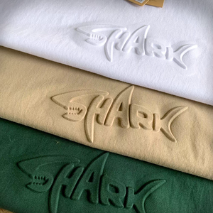 Venta al por mayor mejor 3D en relieve de impresión Ácido lavado Vintage camisetas 300 GSM Oversized Boxy Fit recortado Camiseta de algodón para los hombres - Product Image 2