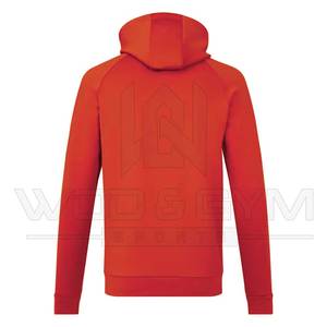 เสื้อฮู้ดสวมหัวแขนยาวผ้าคอตตอนโพลีเอสเตอร์พิมพ์ลายด้วยความร้อนแบบสีทึบมีโลโก้สำหรับฤดูหนาวกำหนดเอง100% - Product Image 4