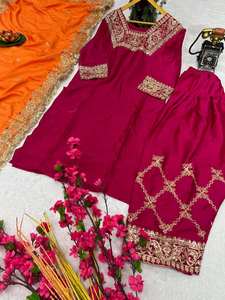 Nueva serie que lanza Kurti moderno con bordado Farsi Modelado real Propio Salwar Kameez para fiestas - Product Image 5