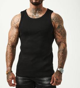 Camiseta sin mangas de algodón 100% de alto gramaje para hombre, estilo liso, con logo personalizado, de secado rápido, transpirable y antipilling, tendencia 2025 - Product Image 1