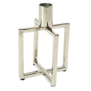 Handmade Shiny Nickel Plated Silver Square Metal <b>Candle</b> Stand Holder Custom New Design for Home Decoration - Product Image 1