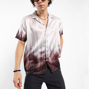 Camisas casuales con cuello cubano hechas a medida, multicolor, estilo único, disponibles en todas las tallas, camisas de manga corta con cuello cubano - Product Image 1