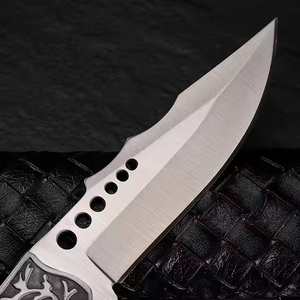 Couteau de poche pliable d'extérieur personnalisable de haute qualité, en acier Damas, imprimé, pour le camping, vente en gros OEM/ODM, fabriqué au Pakistan - Product Image 4