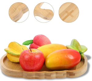 Plateau de service personnalisé écologique en bois de noyer carré plateau de service pour la cuisine vente en gros - Product Image 2