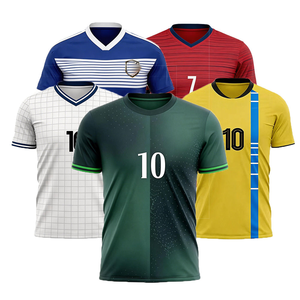 Service OEM, maillot de football aux couleurs de l'équipe nationale, tissu 100% polyester de qualité supérieure, uniforme de football pour adultes et enfants - Product Image 1