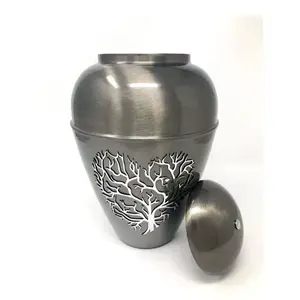 Urnas de cremación de Metal hechas a mano de último diseño para cenizas humanas, urnas decorativas personalizadas de fabricante al por mayor - Product Image 1
