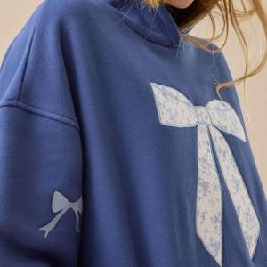 Nouvelle mode en gros, sweat-shirts pour femmes 100% coton, polaire épais, coupe ample, broderie de lettres, style streetwear, respirant, GK - Product Image 6