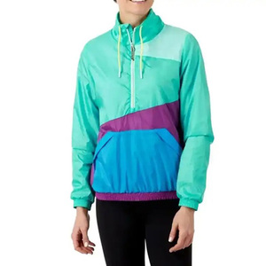 Chaqueta cortavientos para hombre con bloque de color personalizado, chaqueta impermeable de poliéster de último diseño de alta calidad y estilo callejero para hombre - Product Image 4