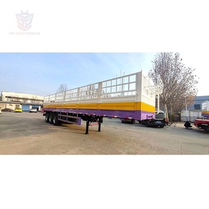 Cheap 3 Axle 4 Axle Semi <b>Trailer</b> Factory Price Livestock Farm Fence Semi <b>Trailer</b> Ready For Delivery Worldwide - Product Image 5