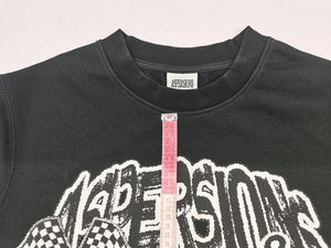 เสื้อยืดแขนยาวผ้าฝ้ายเฟรนช์เทอร์รี่ปักลายกราฟิกสำหรับผู้ชาย พิมพ์ลายด้วยเทคนิค DTG ประดับด้วยคริสตัล - Product Image 2