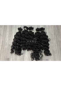 Extensiones de cabello Remy virgen camboyano Onda natural Onda profunda suelta Rizo profundo Rizado Recto Procesamiento químico Ninguno - Product Image 5