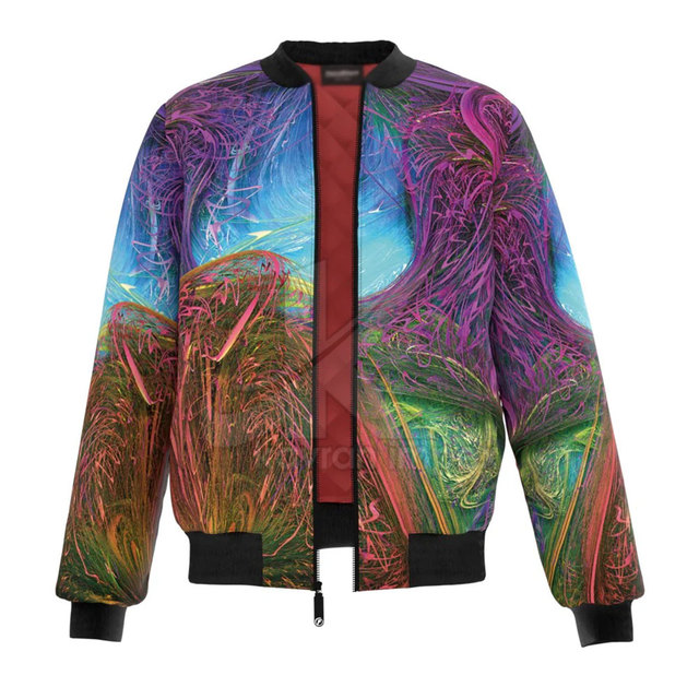 Private Label Breathable Men Sublimation Bomber Jacket Outdoor Use Comfortable Sublimation Bomber Jackets