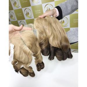 Extensions de cheveux vietnamiennes naturelles vierges 100% ombrées rebondissantes 22in Raw Double Drawn and Bundle Wholesale Vietnam factory - Product Image 2