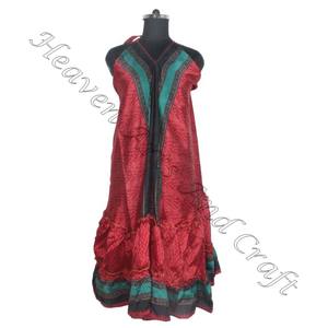 SD004 Saree / Sari / Shari indien et pakistanais vêtements de l'Inde Hippy Boho longue Unique Cool Maxi indien Vintage Sari robe - Product Image 1