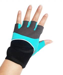 ถุงมือออกกำลังกายแฟชั่นใหม่สำหรับทุกเพศถุงมือออกกำลังกายยกน้ำหนักสแปนเด็กซ์ปรับแต่งได้ - Product Image 4