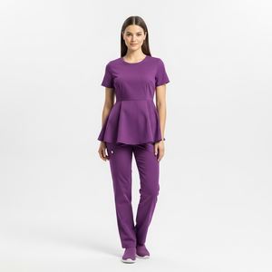 Best Wholesale Custom Woven Friendly High Quality Hospital <b>Doctors</b> Nurses Women Scrub <b>Sets</b> Medical Scrub Uniforms - Product Image 6