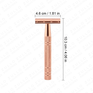 Maquinilla de Afeitar de Seguridad de Acero Inoxidable Negro Premium, Reutilizable, de Doble Filo, para la Cara de Hombres, Marca Privada Personalizada - Product Image 2