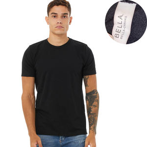 Bella + เสื้อยืดผ้าแคนวาสแขนสั้นผ้าฝ้ายโพลี-3650-ดำแอซิด - Product Image 2