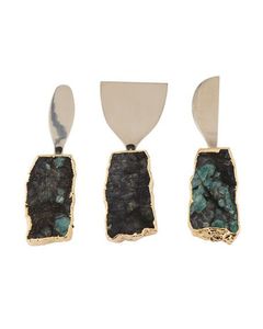 Ensemble de couverts en acier inoxydable brillant de qualité export avec manche en agate, vaisselle de style royal, couverts de table, ensemble à fromage - Product Image 6